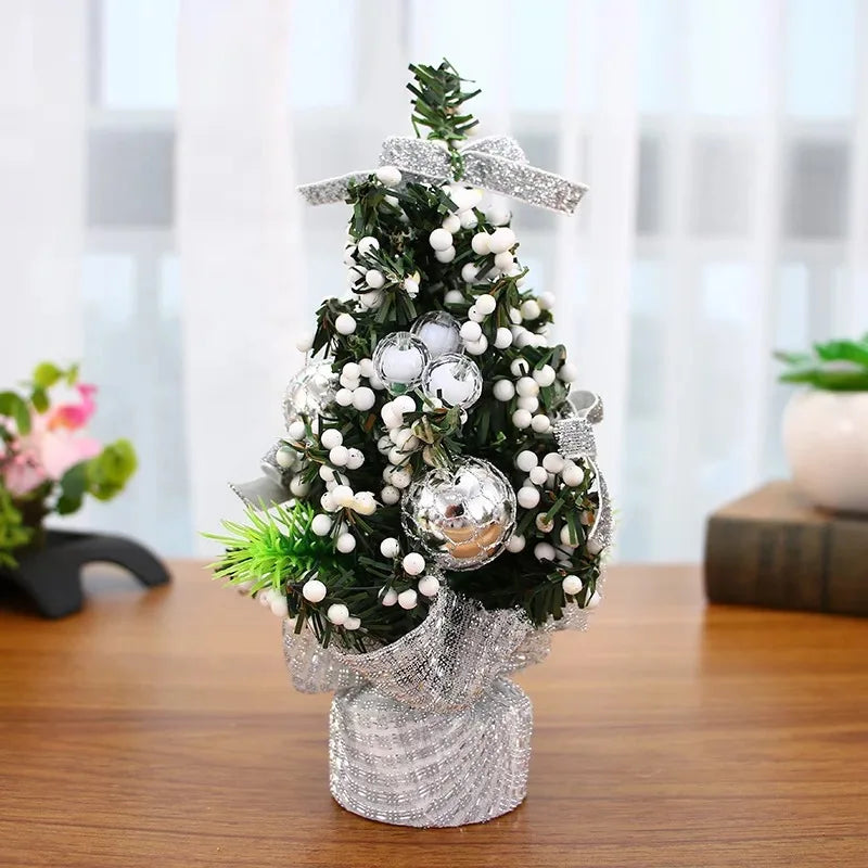 Christmas Tree Christmas Decoration 2024 Home Bedroom Desktop Ornaments Artificial Small Christmas Tree New Year Children Gift