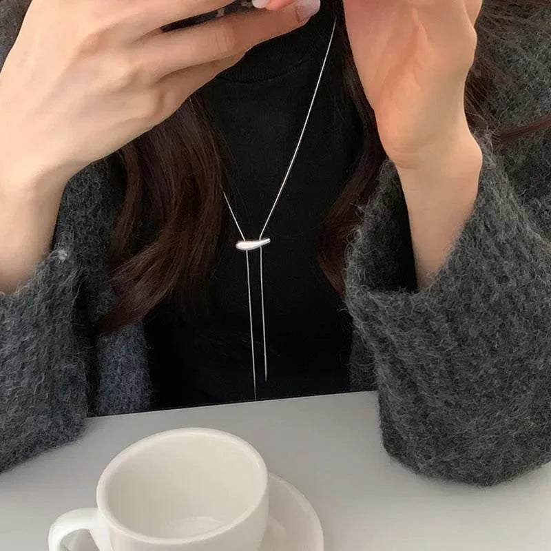 Fashion Necklace for Women Adjustable Geometric Simple Collares Para Mujer Elegant Retro Necklace Jewelry Accessories Gift