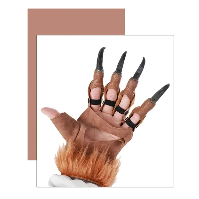 Halloween Werewolf Gloves Ghost Festival Horror Wolf Claw Party Cosplay Costume