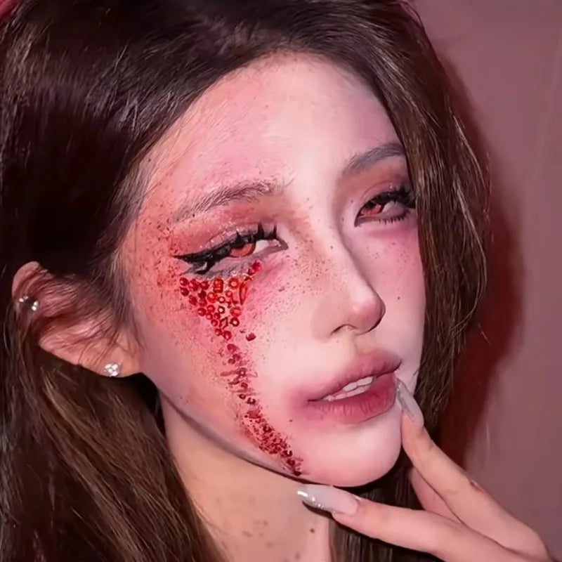 Halloween Fake Makeup Blood DIY Cosplay Prank Emulation Props Person Plasma Horror Festival Party Decorations 30/60/100/200ML