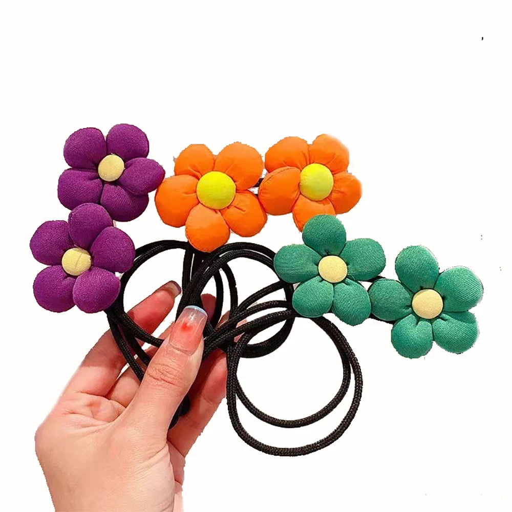 1PCS/SET Fashion Cute Flowers Hairband For Women Girls Hair Rope Hair Accessories