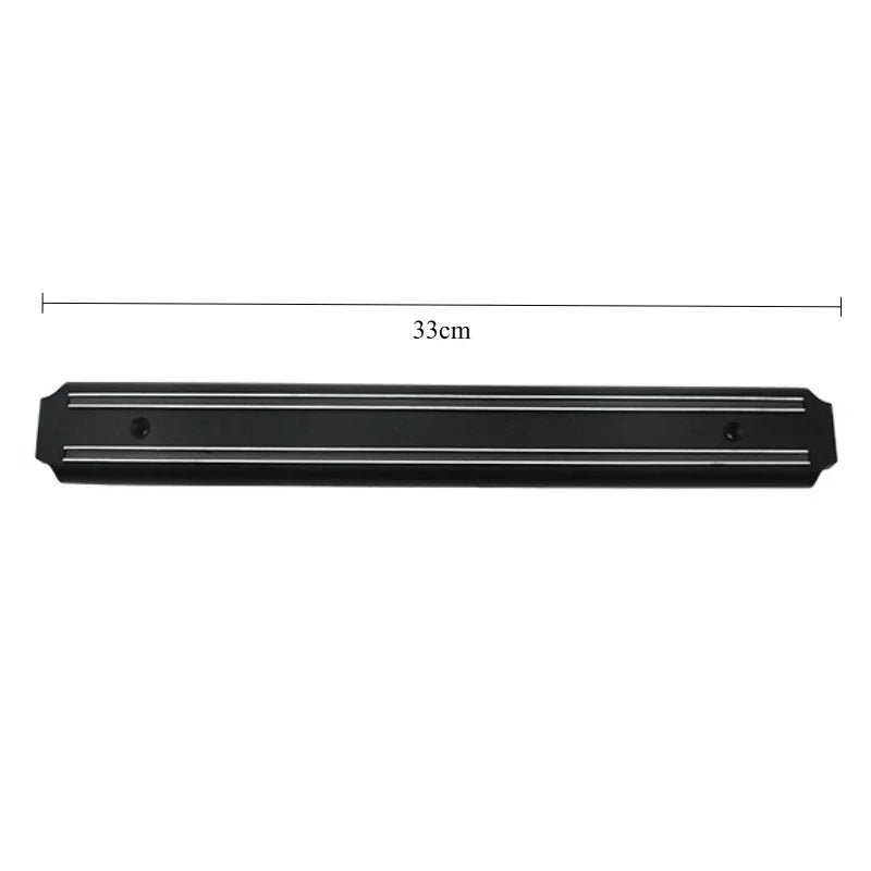 Kitchen Wall Mounted Magnetic Knife Holder Hardware Tools Absorbent Simple Multifunctional Shelf Plastic Stripe Kitchen Tools