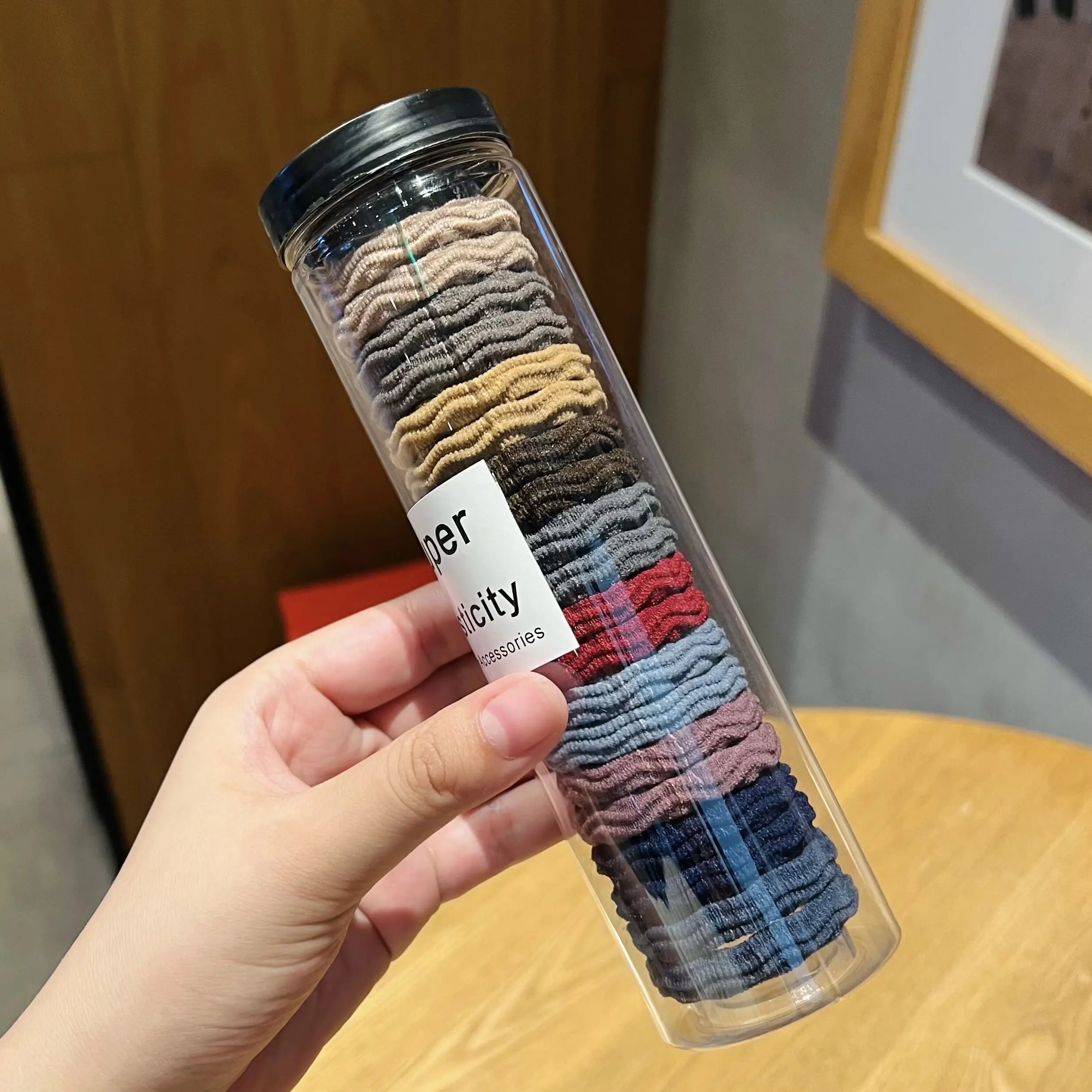 20Pcs High Elasticity Hair String Fashionable Sports Hair Loop All Season Hair String Packaging As Shown In The Picture