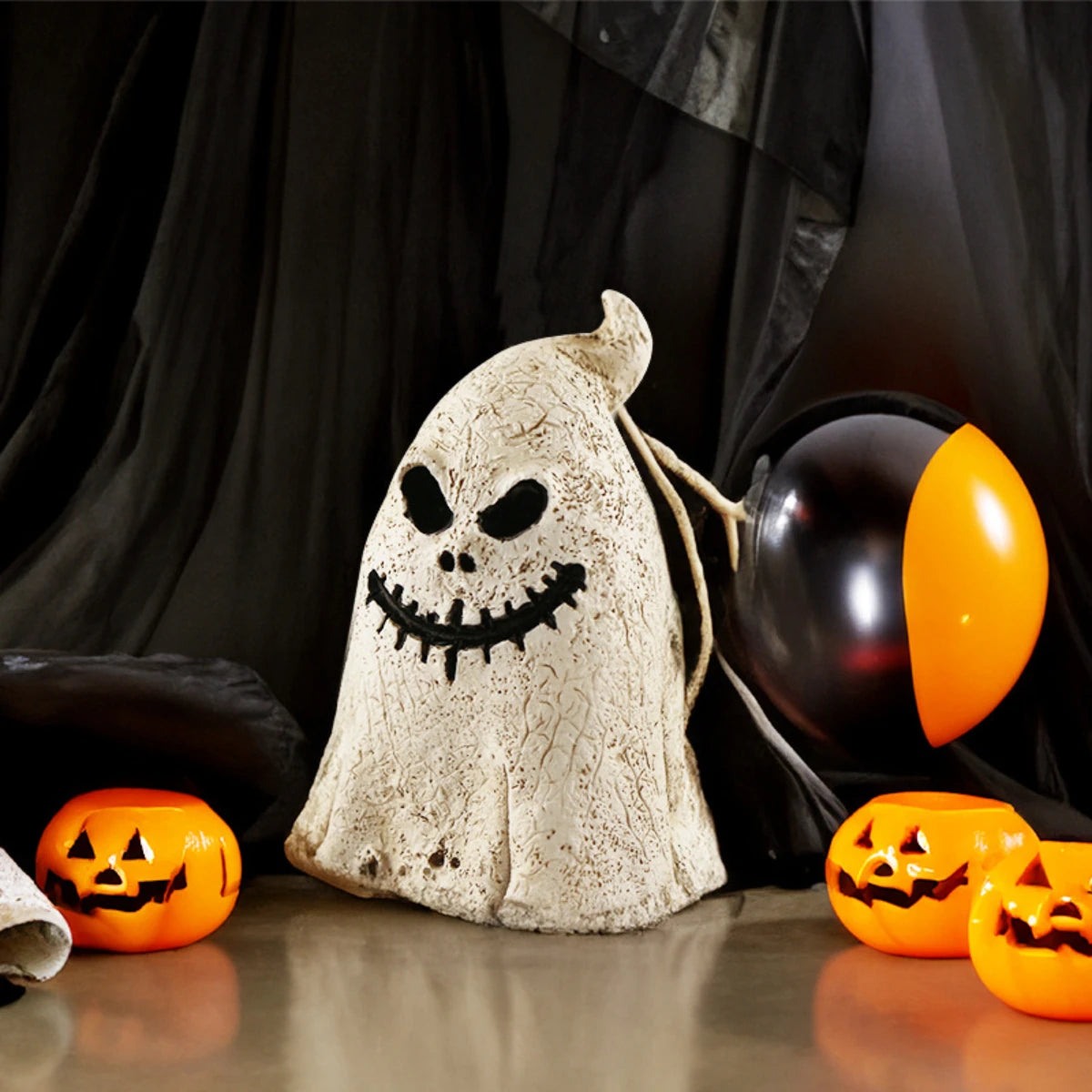 Halloween Ghost Festival Pumpkin Skull Decoration Ornament Ornament Skull Candlestick Resin Crafts Small Ornament