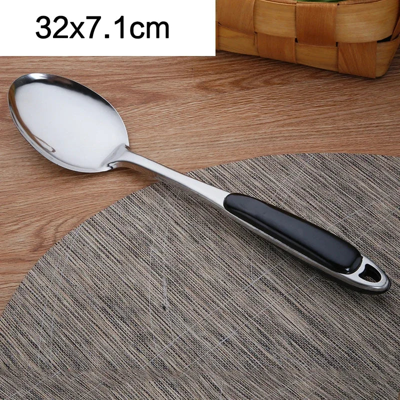 Kitchen Utensils  Stainless Steel Spatula Soup Spoon Shovel Thickened Anti-scalding Rice Spoon Frying Shovel Utensils Kitchen