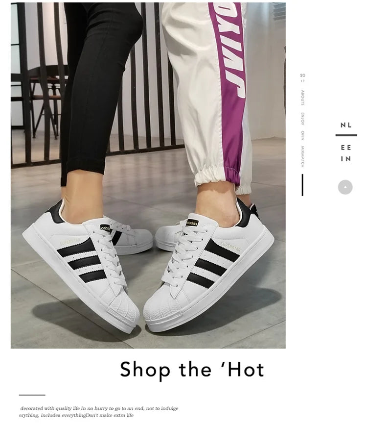 Couple Boardshoes Simple Basics Versatile Comfy Casual Light Walking Shoes New Hot Selling Men Women Student Little White Shoes