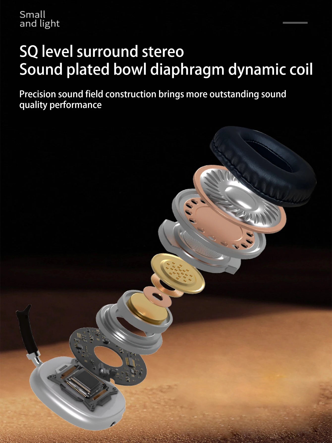 Headset Bluetooth headphones with long battery life, noise reduction and call function.