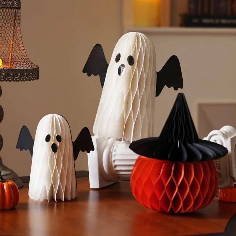 Halloween Pumpkin Ghost Dress Up Creative Small Ornament Table Decoration Halloween Decorations for Home Mexican Day of The Dead