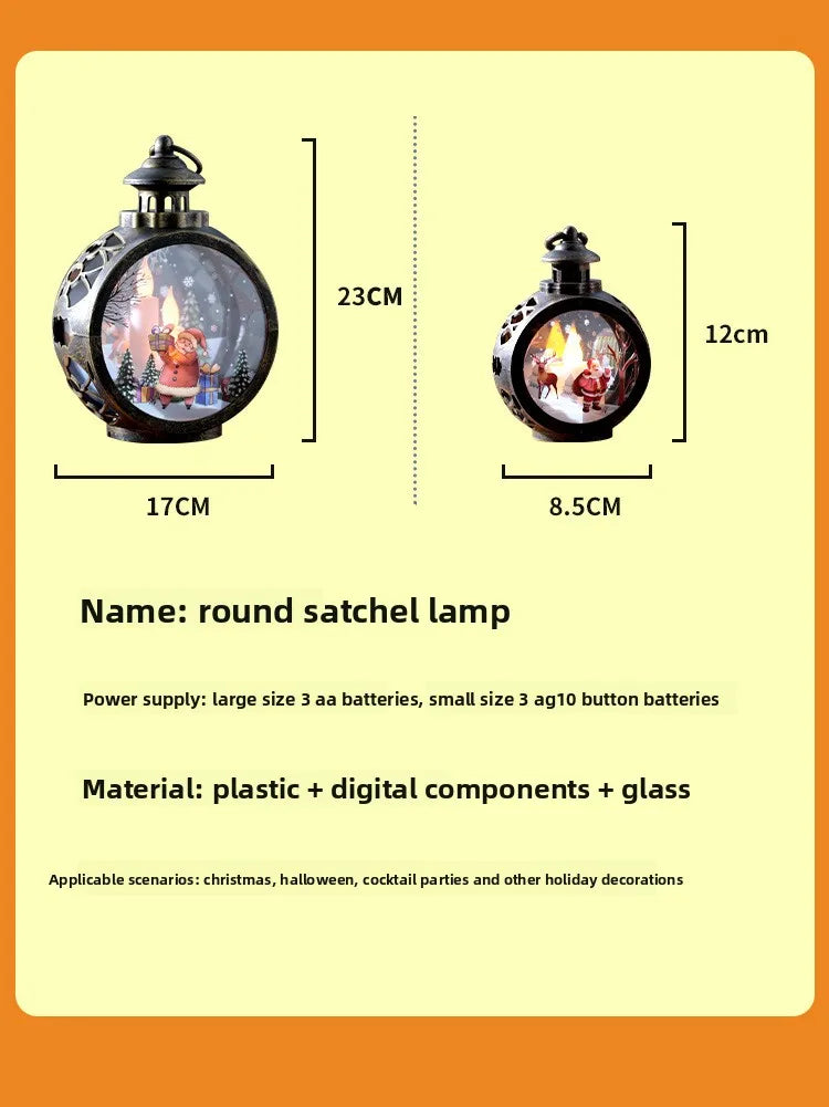 Christmas decorations retro night lights luminous gifts window ornaments desktop layout props atmosphere pendant desk decoration