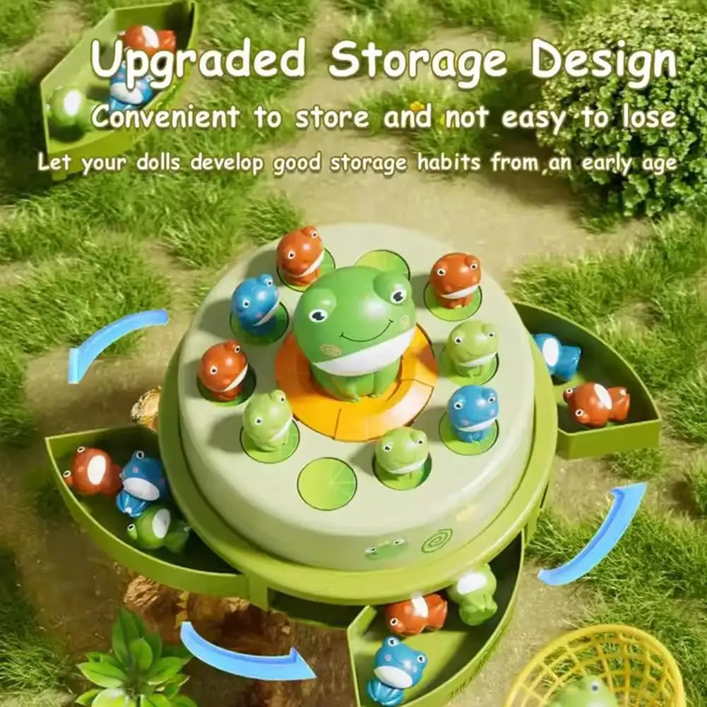 Kid Toy Launch Frog Cartoon Flying Frog Catching Funny Toy Development Sensory Interaction1 2 Players Game Puzzle Toy