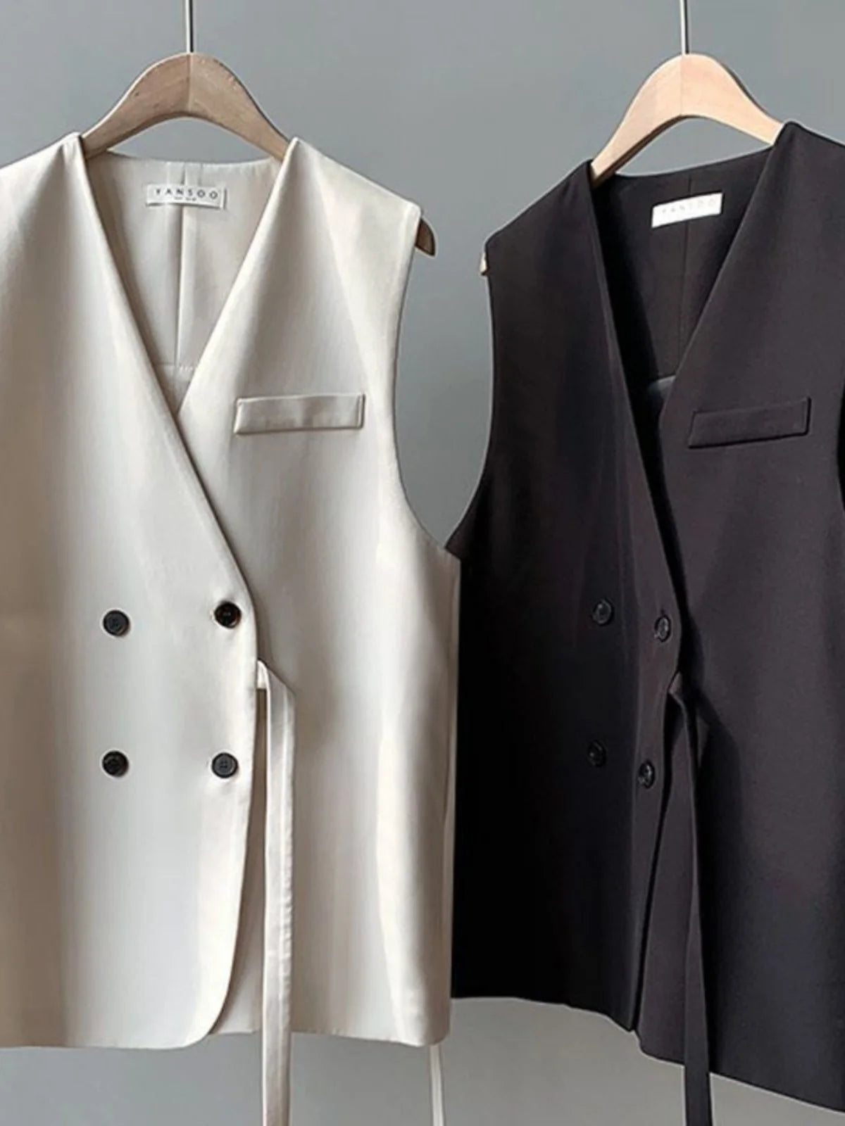 Women's Suit Vest 2025 Spring Autumn New Outerwear Briti Sle Loose plus Size Outerwear oulder Pad Vest Jaet