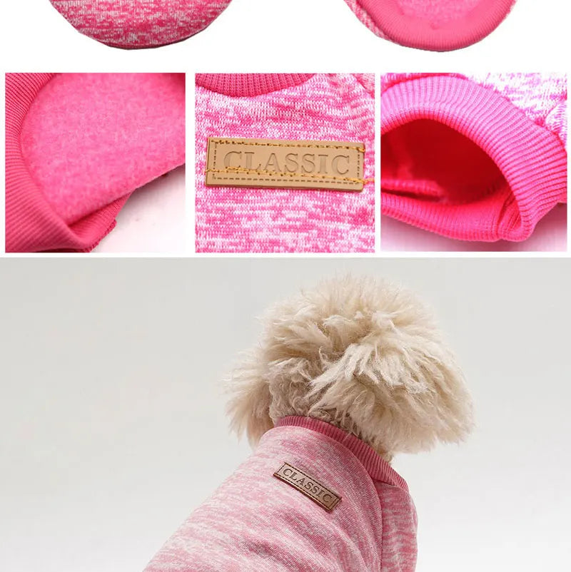 Pet Accessories Winter Dog Clothes for Small Dogs Warm Dogs Coat Pullover Clothing SweatshirtsCasual Dog Cat Clothing Pet Access