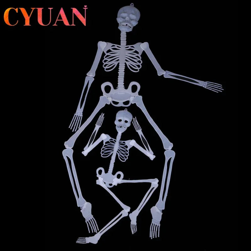 Scary Halloween Halloween Decoration Halloween Props Luminous Hanging Decor Outdoor Party Horror Luminous Movable Skull Skeleton