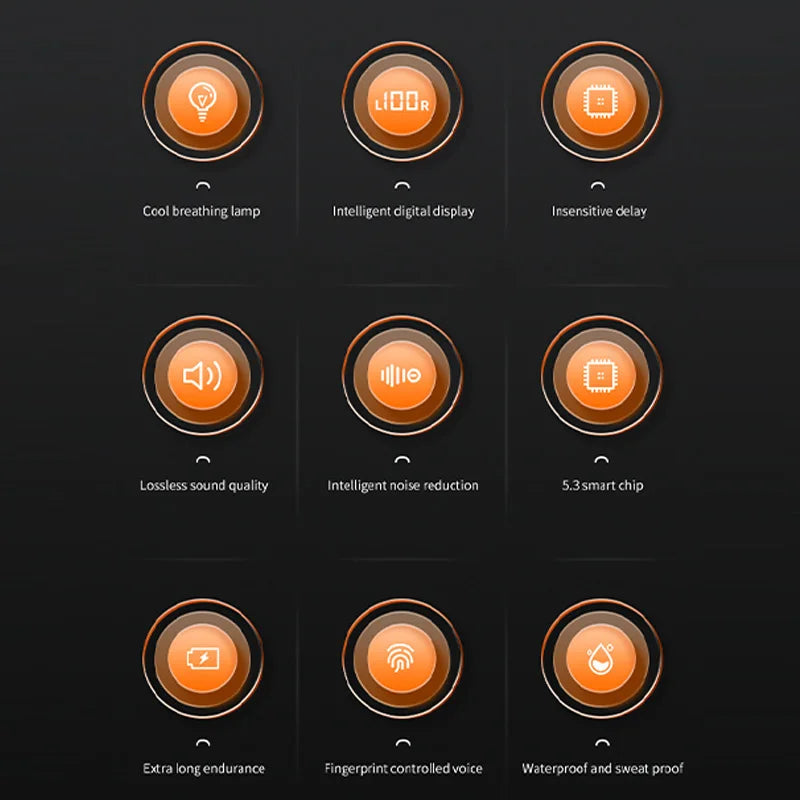 2025 X55 Bluetooth Wireless Headphones Earbuds Ear Hooks Bluetooth Earphones Bass Noise Reduction Earbuds HiFi Stereo Headsets