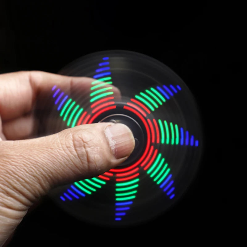 DIY Electronic Top Kit LED Fingertip Gyro Manufacture DIY Kit Fun Top Welding Electronic Components Circuit Board Kit