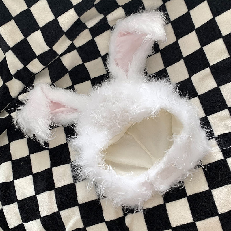 Winter Autumn Warm Hats Women Cute Rabbit Ears Hats Girls Party Cosplay Hats for Women Girl Beanie Hat
