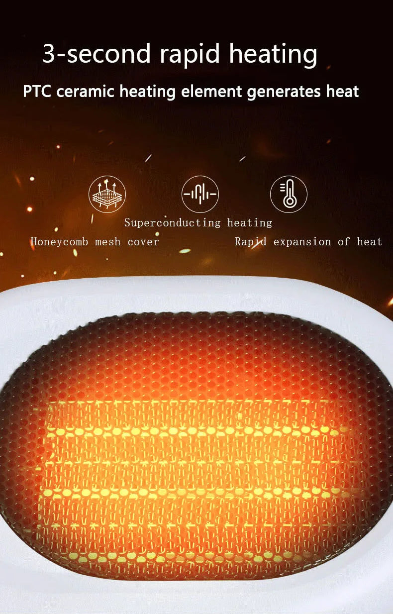 Desktop heater small household portable heater dual-purpose quick heating electric for both cooling and heating