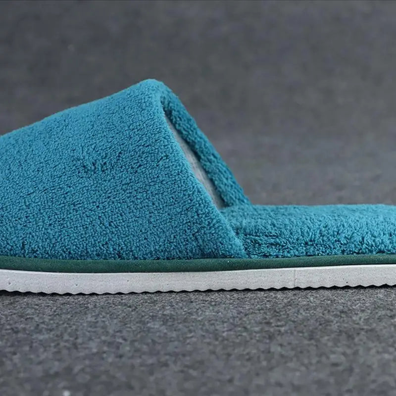 Women Indoor Slippers warm furry Home Slipper Winter Home shoes Women Men House Flat Closed Toe Slides for Bedroom Flip Flops