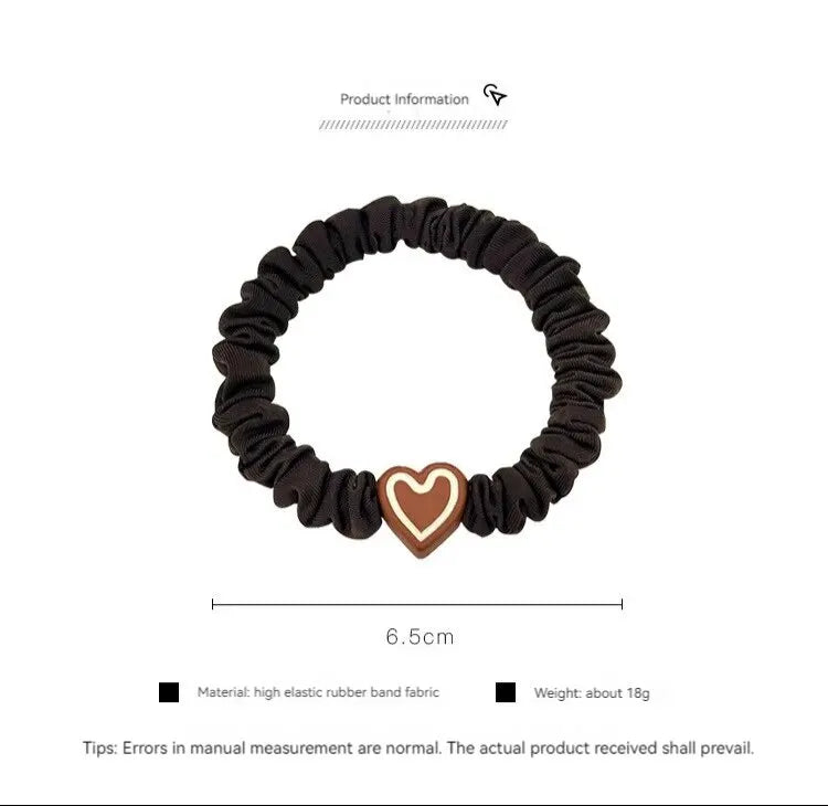 10PCS Women's Hair Ring Set Hair Accessories High Elasticity Leather Band Simple Temperament High Ponytail Durability New Style