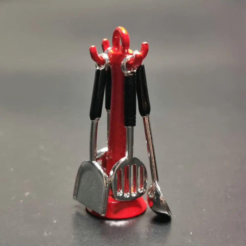 Kettle 1:12 Mini Kitchen Utensils Sets Cookware Alloy Doll Kitchen Set Mini 1:12 Scale Mini Kitchen Cooking Kit Mini Play House