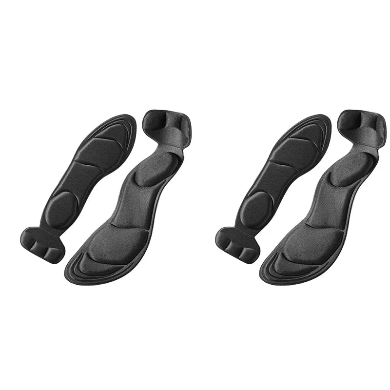 Memory Foam Insoles Women High-heel Shoes Insoles Anti-slip Cutable Insole Comfort Breathable Heel Protection Massage Shoe Pads