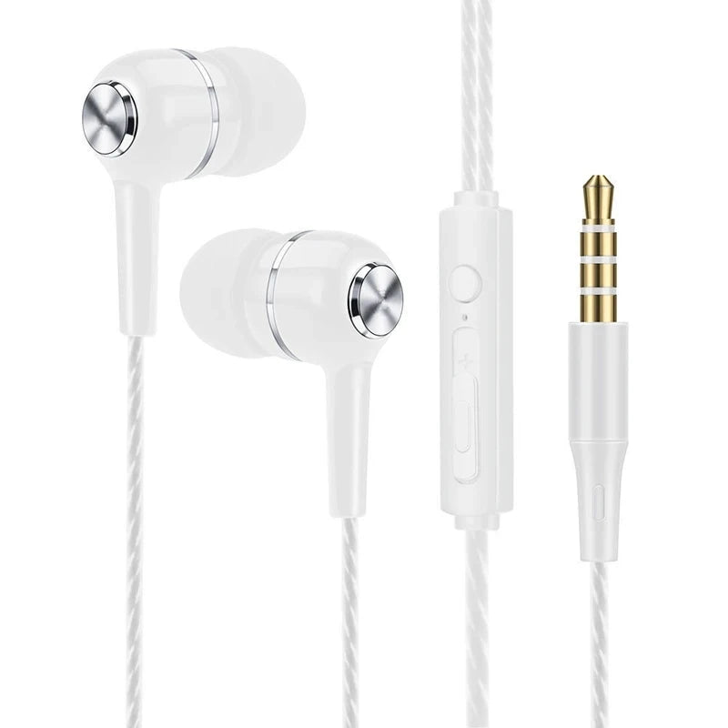 3.5mm Wired Earphone In-Ear Headset HIFI Heavy Bass Earbuds Monitor Sport Headset Stereo Music Gaming Headphone with Mic 3.5jack