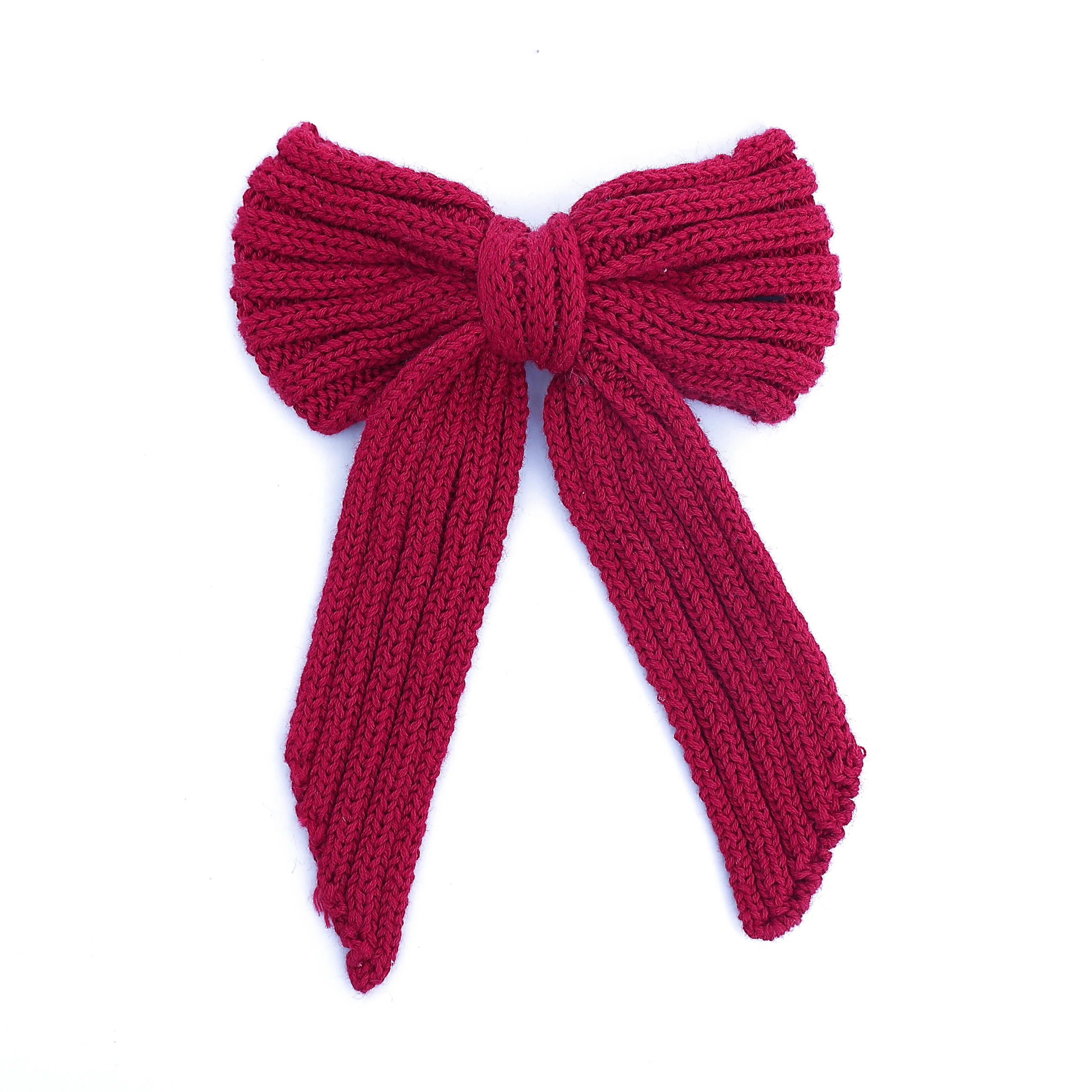 AP New winter Wine Ruby floral bow elegant headband fashion children hairband hair accessories baby clip OEM