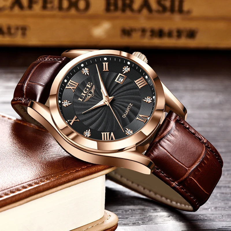 2025 New Women's Watch LIGE Fashion Elegant Bracelet Ladies Watch Outdoor Sports Waterproof Quartz Watches for Women Reloj Mujer