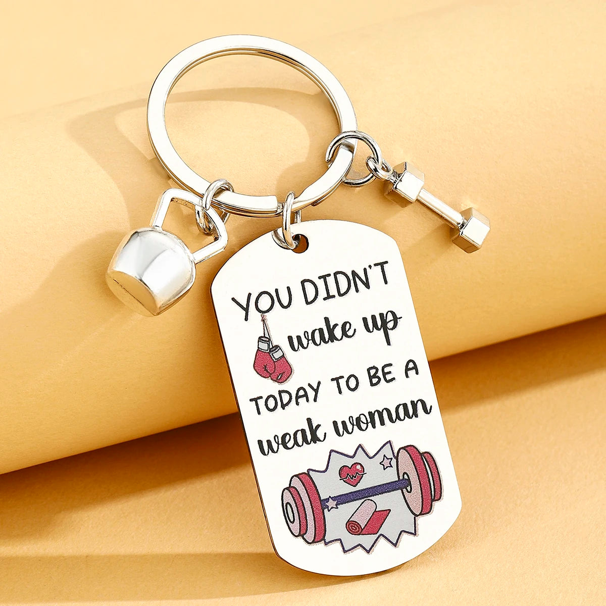 Gym Accessories for Women Fitness Gifts for Women Men Sports Lover Present Keychain Weight Loss Weightlifting Gift