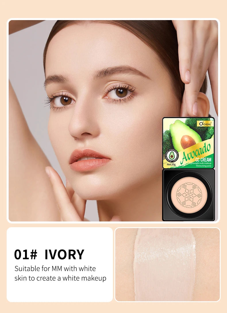 Beauty Girl Makeup Mushroom Head Air Cushion Makeup Moisturizing Foundation Brightening Make Up BB Cream Whitening Maquiagem