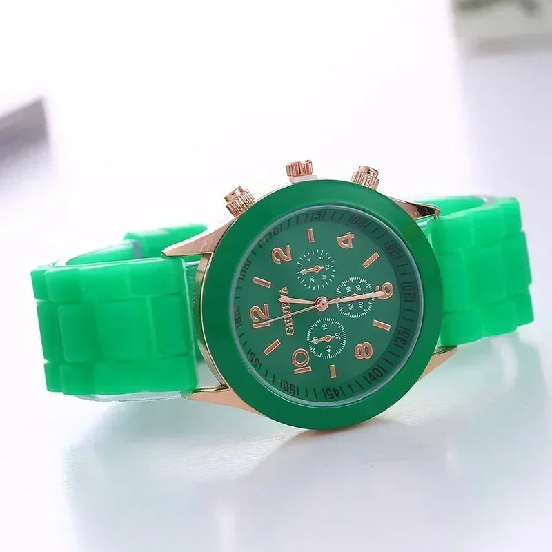 Women Watches 2024 New Fashion Luxury Brand Women Watch Silicone Strap Quartz Wrist Watch for Female Relogio Feminino Zegarki