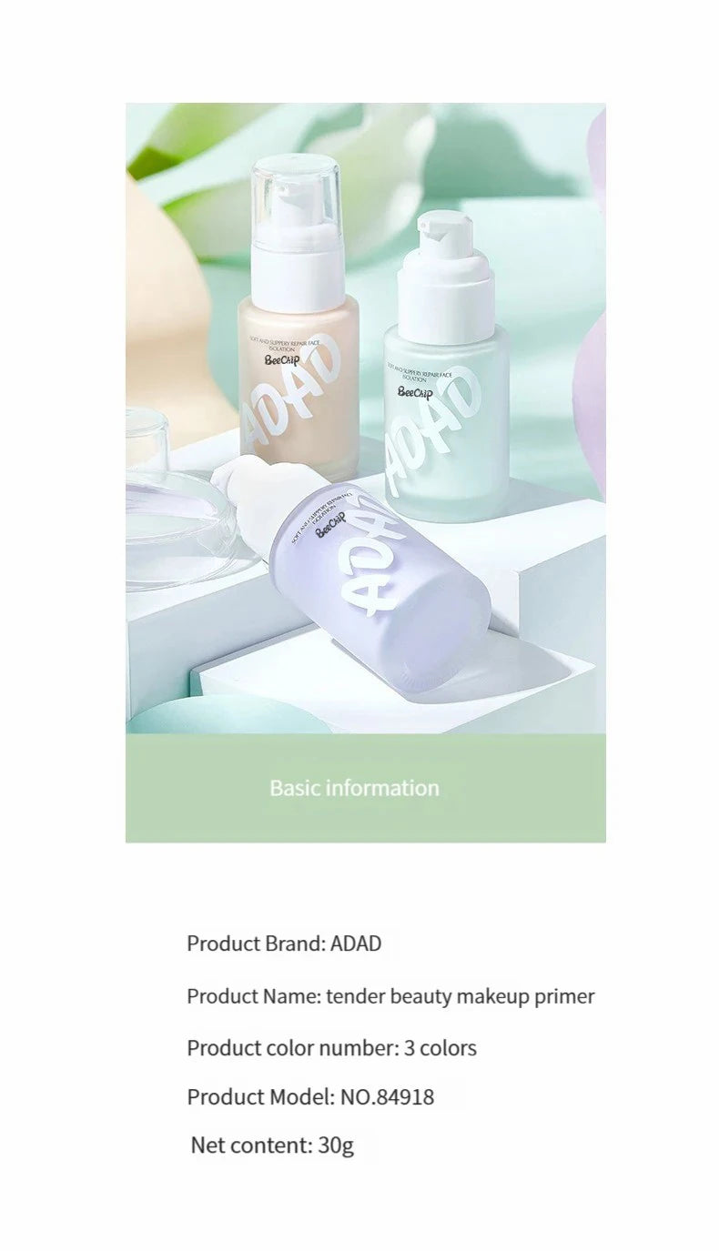 Makeup Primer Isolation Cream Moisturizing Modification Natural Even Skin Tone Long-lasting Concealer Refreshing and Docile