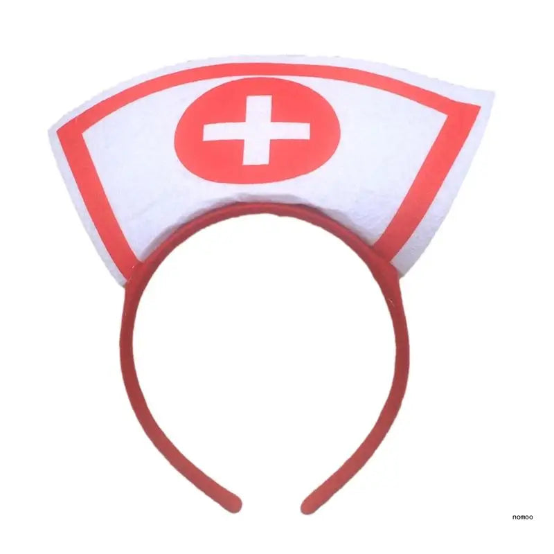 Halloween Nurse Hat Hair Hoop Party  Headband Hairband Headwear Costume