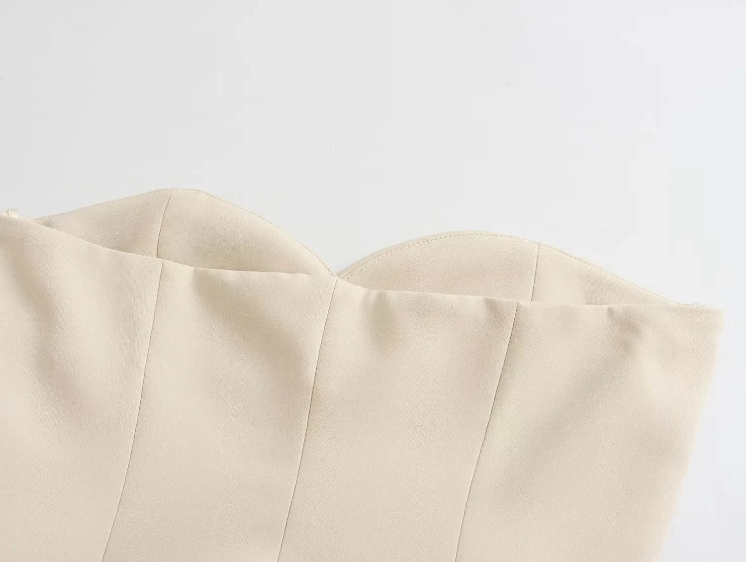 HH Women Elegant Solid Pant Suit Front Button Strapless Sexy Tank Tops + Side Slit Trouser Female Fashion Streetwear Sets