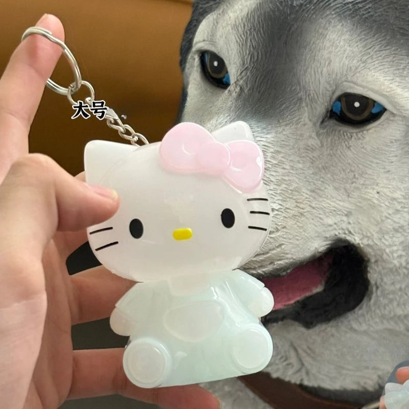 Cute Color Changing Hello Kitty Doll Toys Anime Cartoon KT Cat Doll Backpack Pendant Keychain Accessories Girl Kawaii Toy Gift