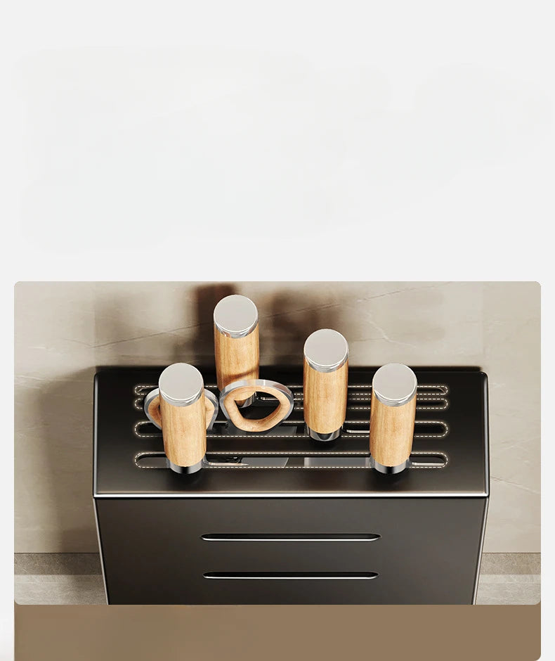 Kitchen knife holder, knife rack, non-perforation, wall-mounted storage box, kitchen organizer  kitchen items