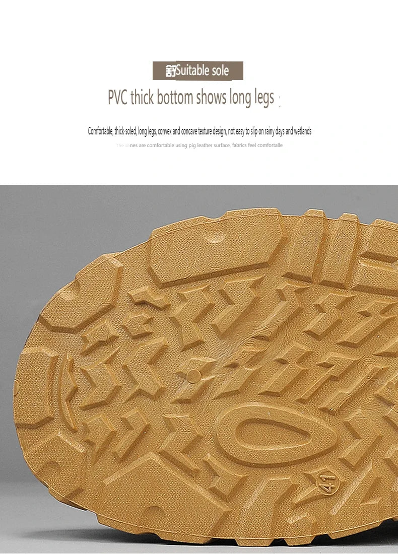 2025 New Autumn Winter Shoes for Men Outdoor Non-slip Wear-resistant Short Boots Fashion Comfort Casual Men's Shoes Botas Hombre