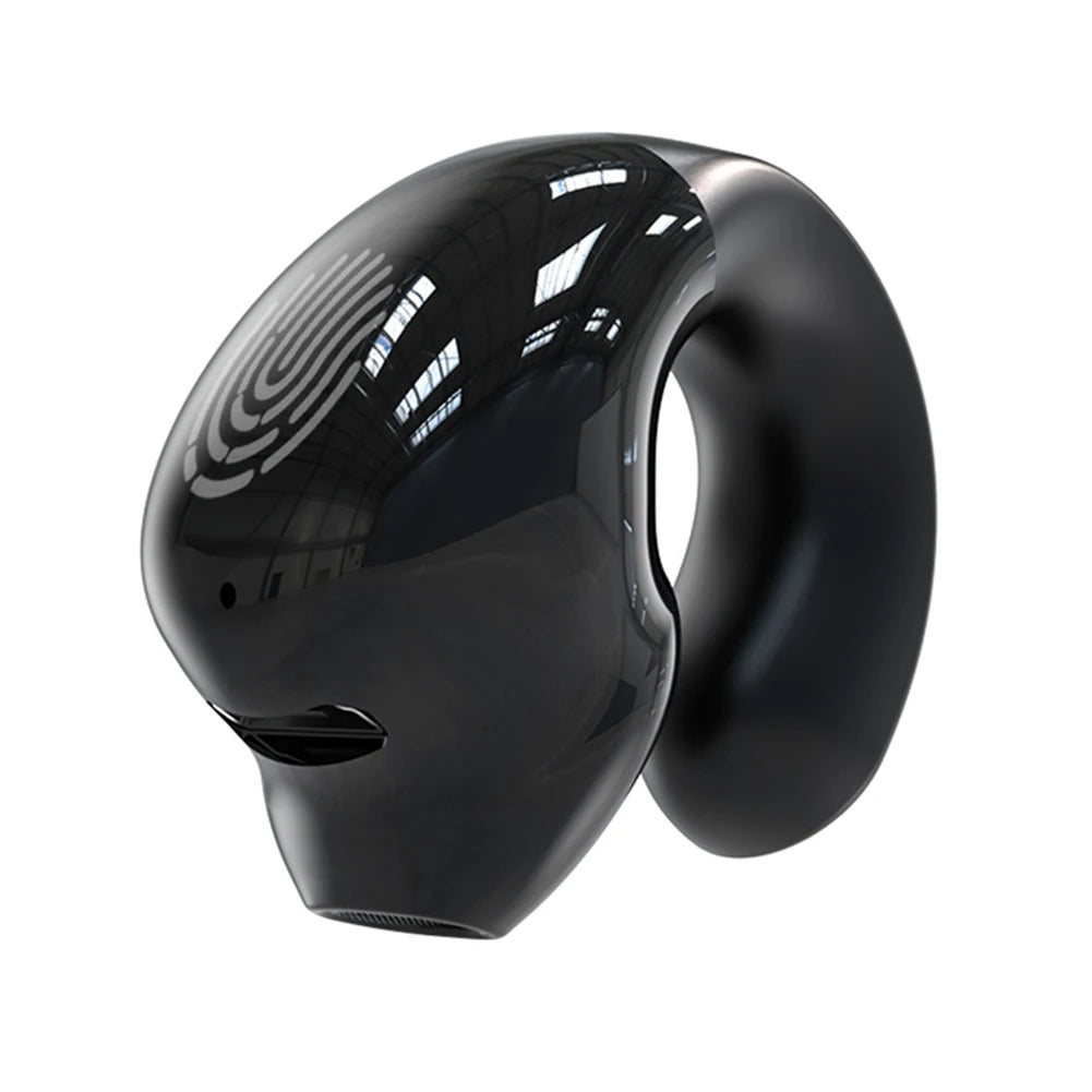 Wireless Clip On Headphones Bluetooth Headset High Definition Audio Quality Sports Earphones Noise Cancelling In-Ear Earphones