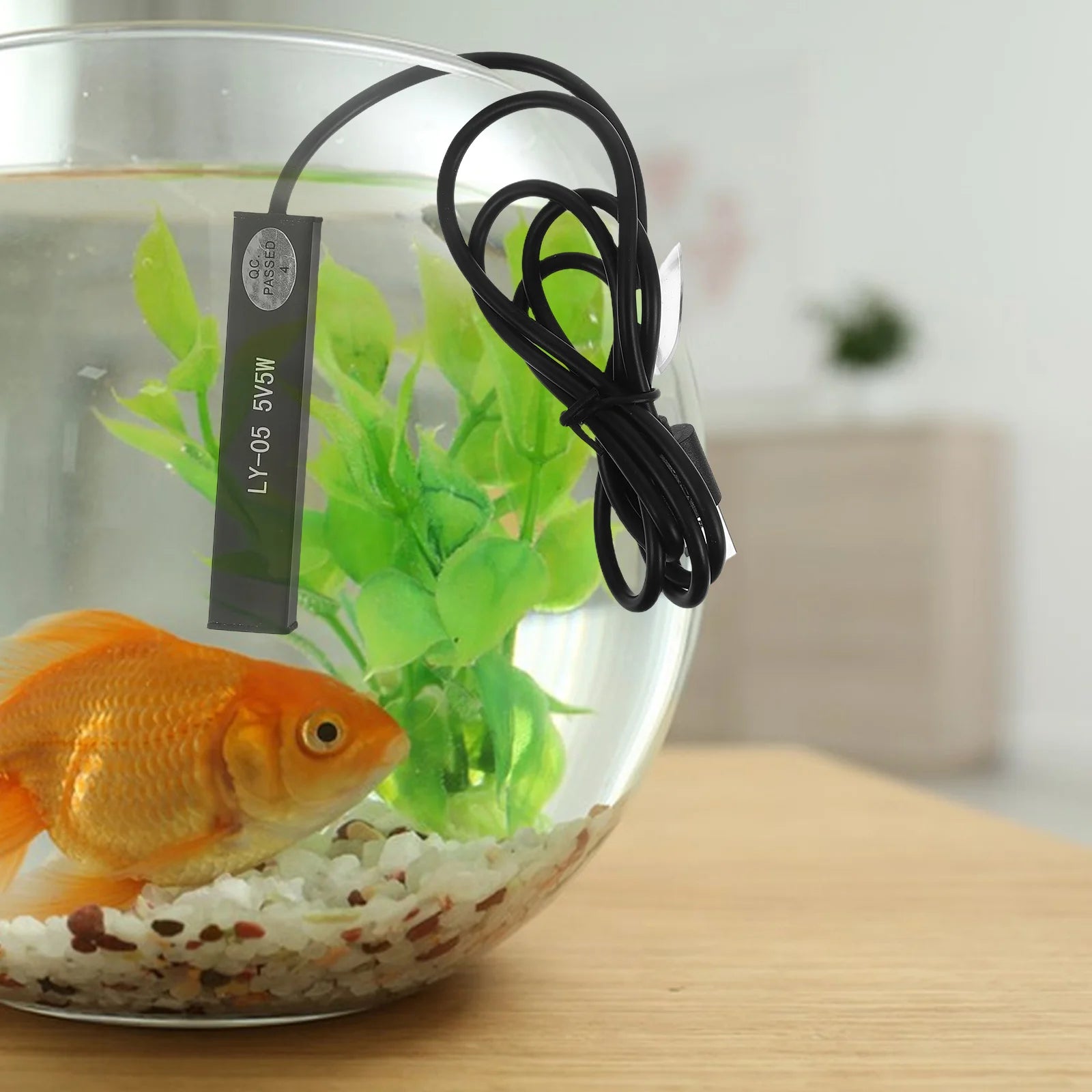 Mini Water Heater Stick USB Powered Constant Temperature Fish Tank Heater for Small Aquariums Turtle Tanks 5W Portable Aquarium