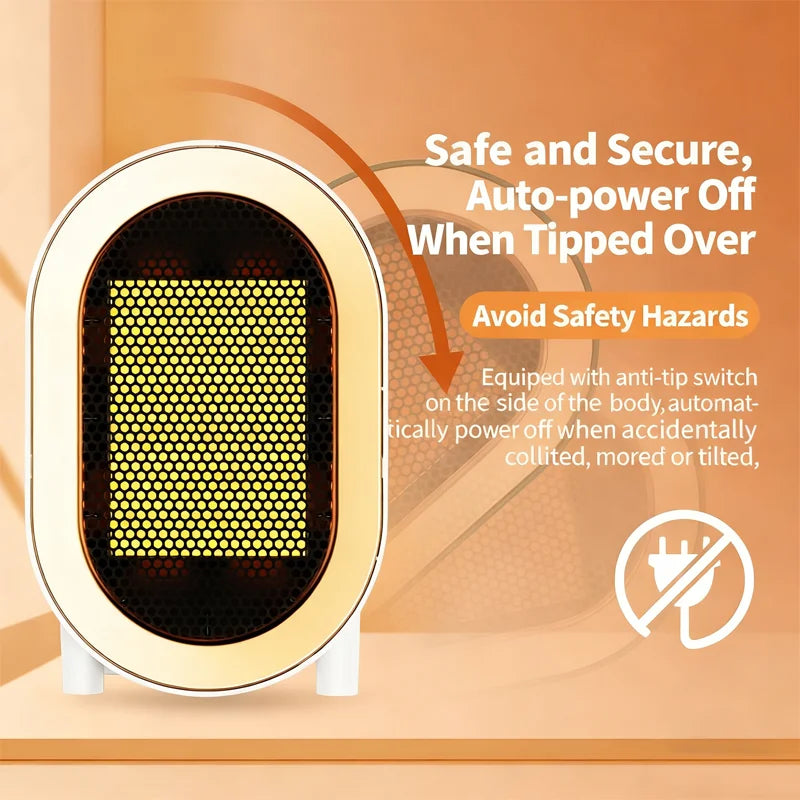 Portable Electric Heater Desktop Hand Warmer Space Warm Air Blower Mini Fan Heater For Dormitory Home Heaters Winter Heating Fan