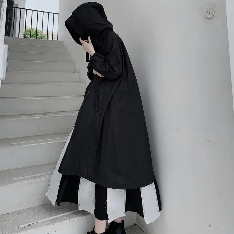 Jackets Women Hooded Chic Solid Breathable Casual Summer Simple Sun-proof Harajuku Long Style Streetwear Baggy Mujer Clothing