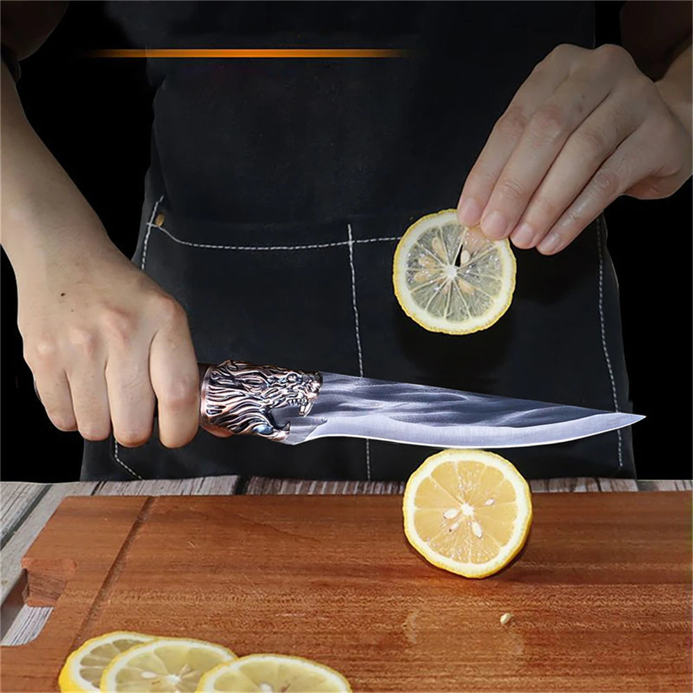 Forged Boning Knife Kitchen Knife Stainless Steel Household Vegetable Meat Cleaver Slicing Knife Cooking Knife Kitchen Tools
