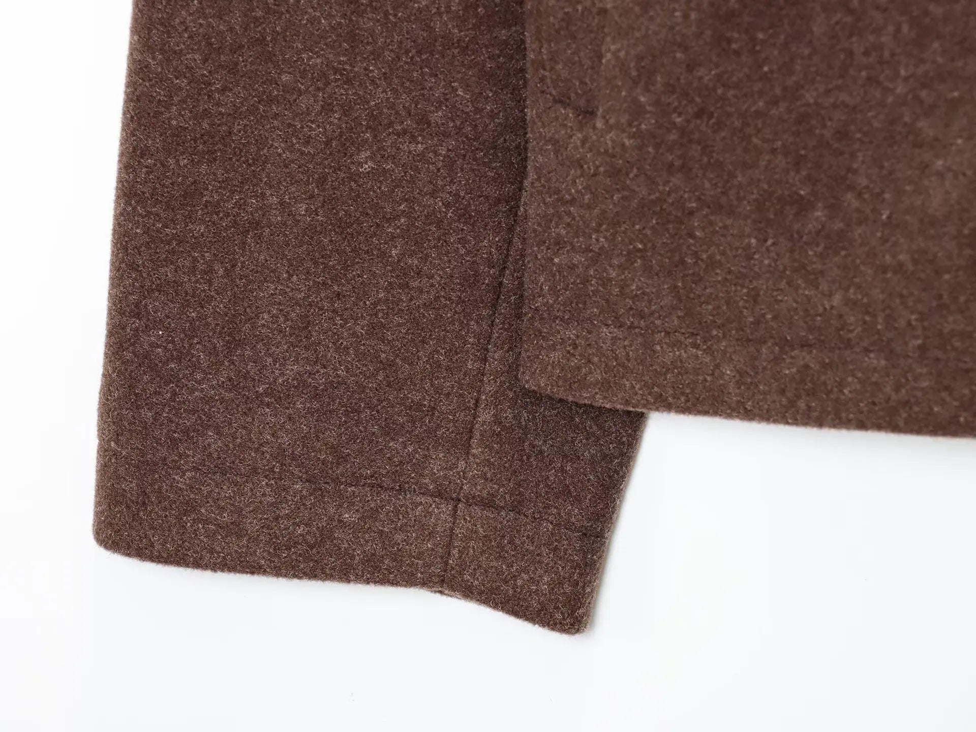 Women's Jacket New Fall Brown Long Sleeve Lapel Woolen Jacket Texture Jacket Casual Fashion Personality Versatile