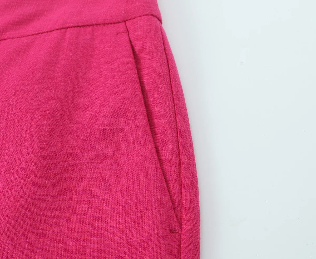 2025 Women's Autumn New Suit Jacket Round Neck Single Breasted Skirt Design High Waist Commuting Temperament Long Pants Set