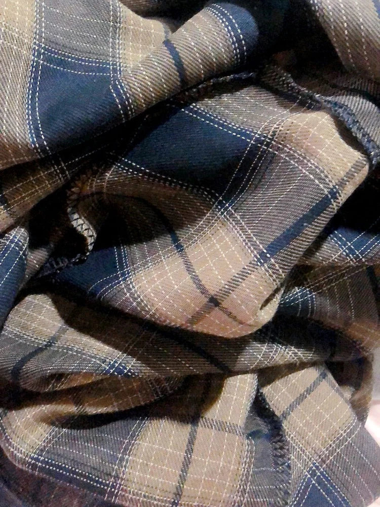 Basic Jackets Women Long Sleeves Loose Plaid Classic Gentle Students Leisure Outerwear Autumn New Arrivals Vintage Fashion Chic