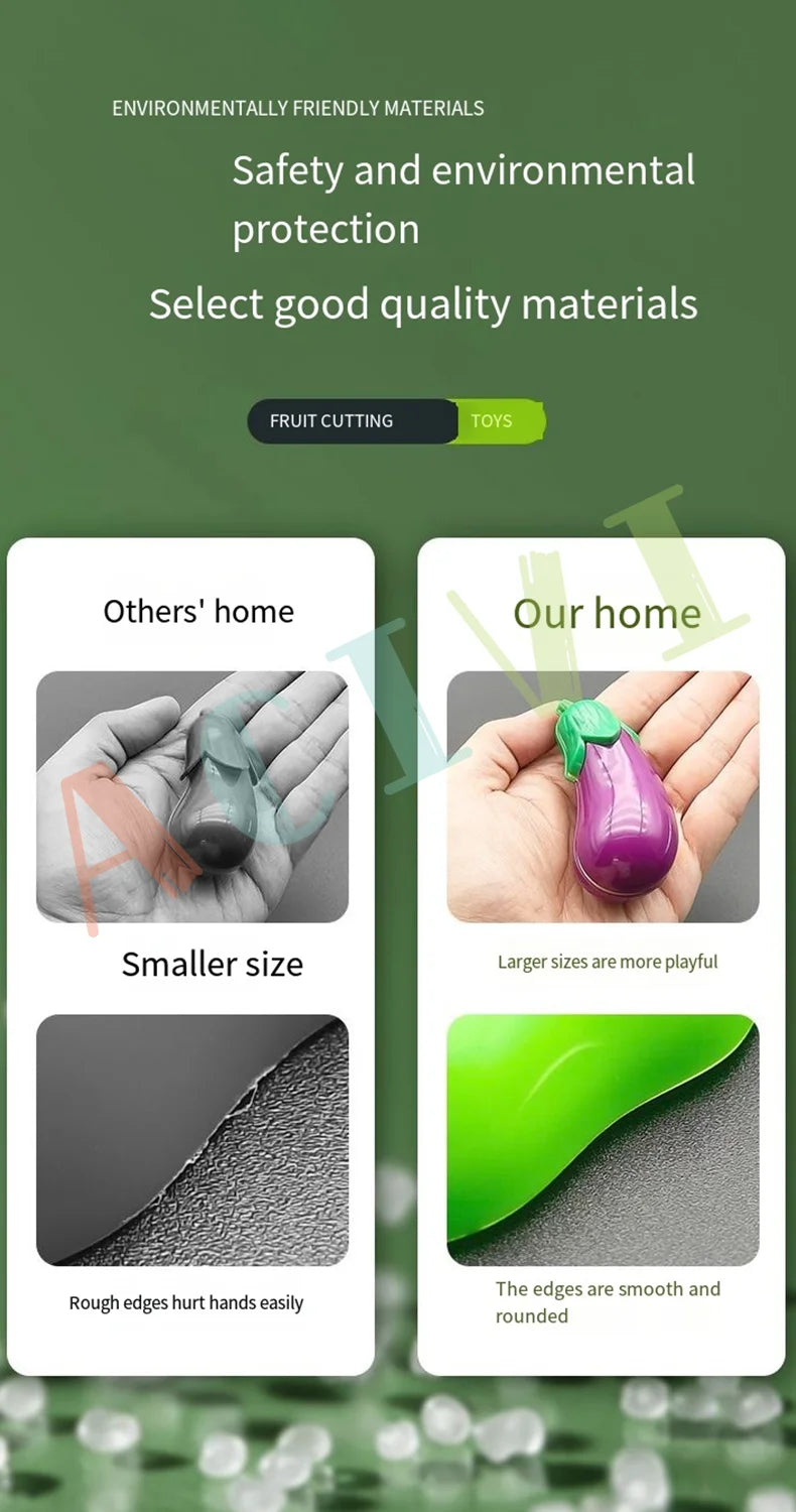 Kid Pretend Play Kitchen Fun Cutting Fruits and Vegetables Food Play House Set Puzzle Education Toys For Kids Boys Girls Gifts