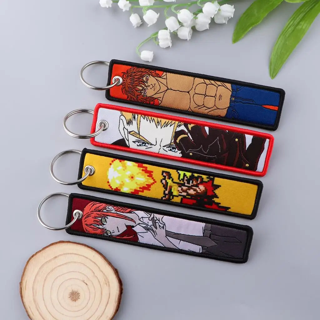 Anime Accessories Original Keychains Keyring Keychains for Men Keychain for Car Keys Women key Tag Fashion Jewelry