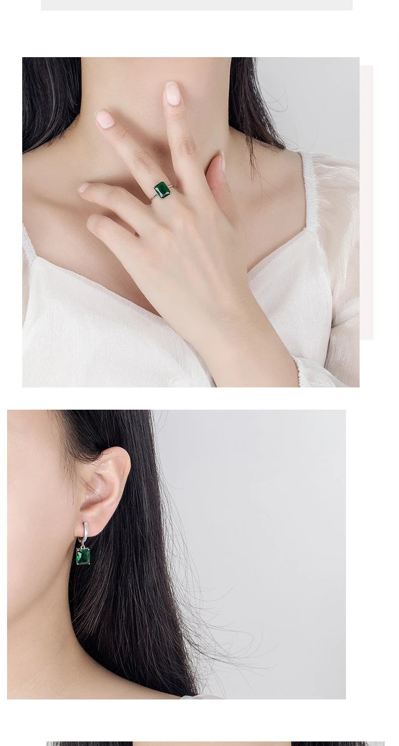 Drop Earrings Pendants Necklaces Ring Set For Wedding Jewelry Women S925 Sterling Silver Crystal Wedding Jewellery Sets