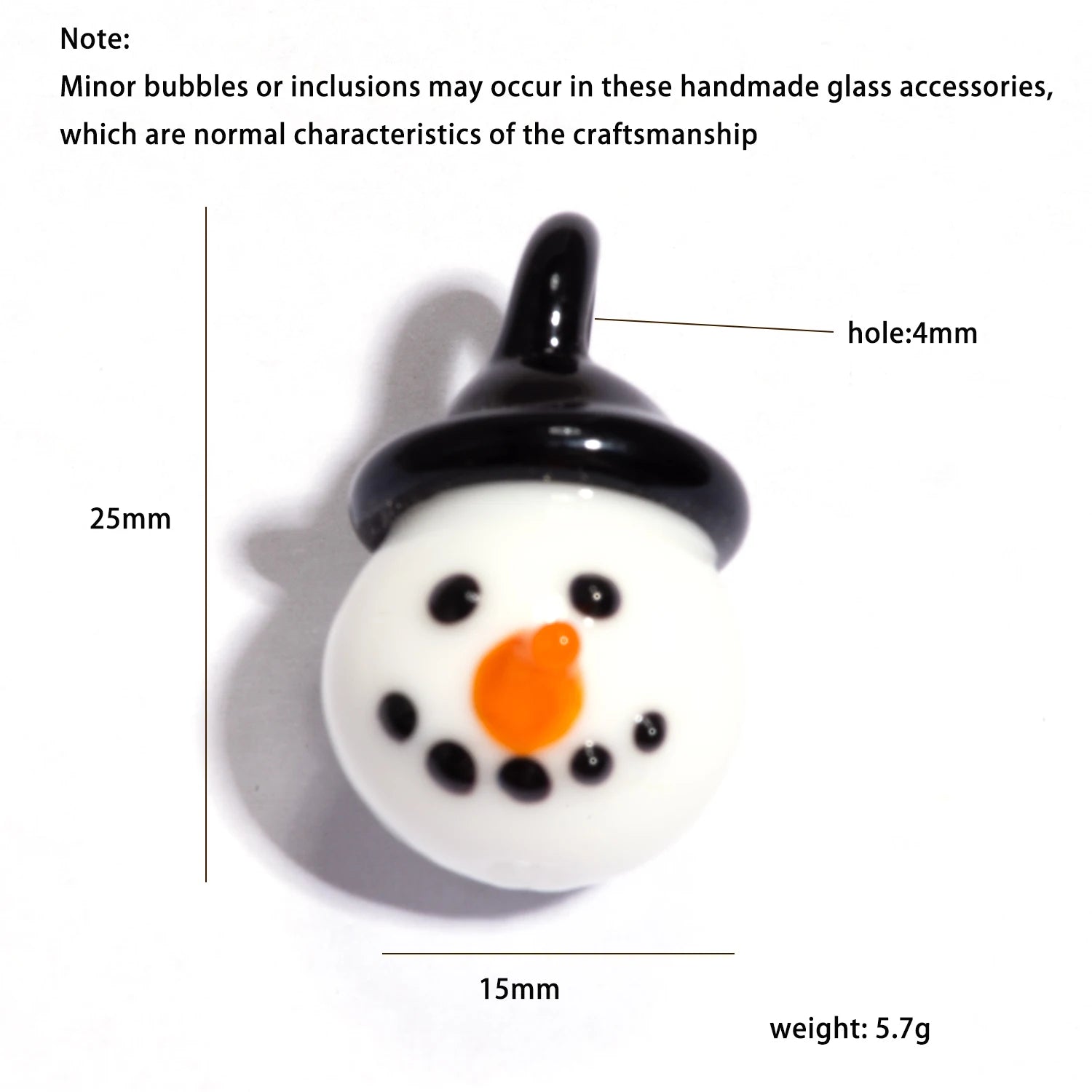 2Pc Christmas Glass Decor Set - Cheerful Santa & Snowman DIY Ornaments for Festive Trees