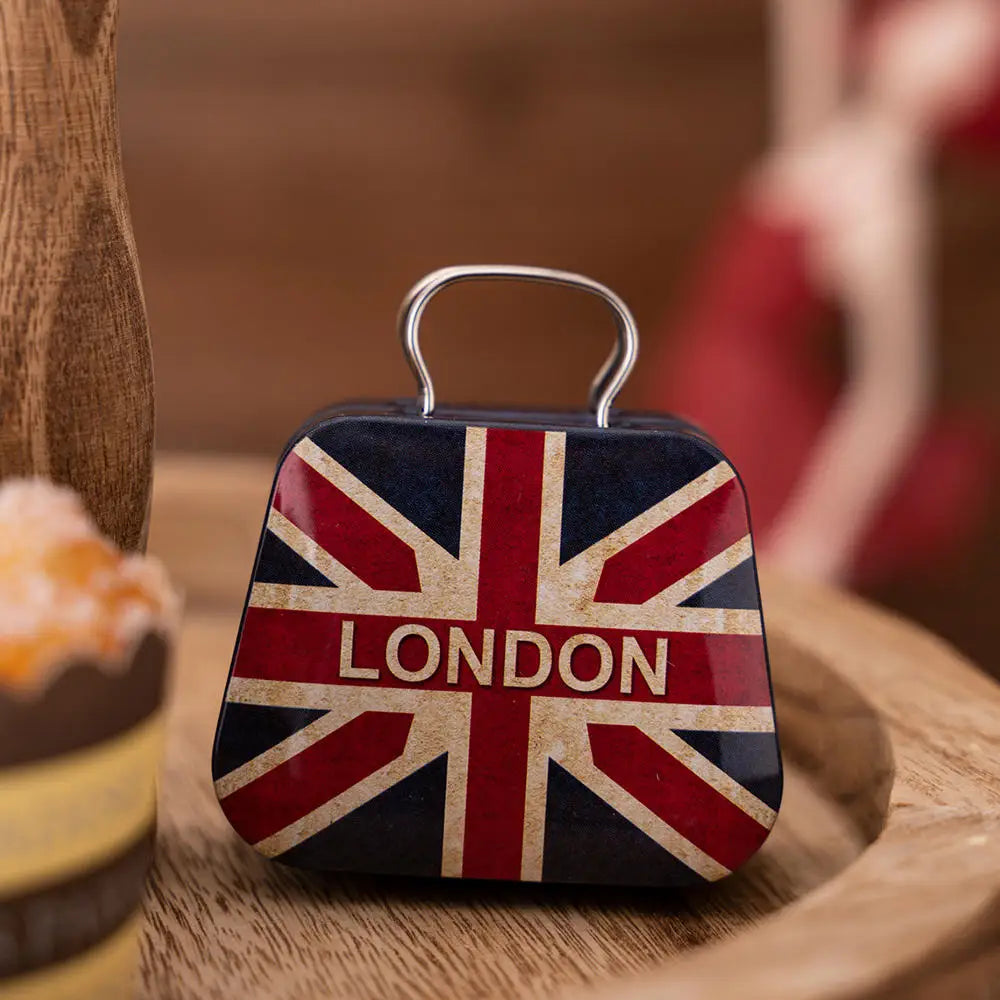 Christmas Decoration 2024  Metal Box Handbag Shape Tin Jar Jewelry Storage Case Kids Gift Can Storage Boxes Xms Party Decors